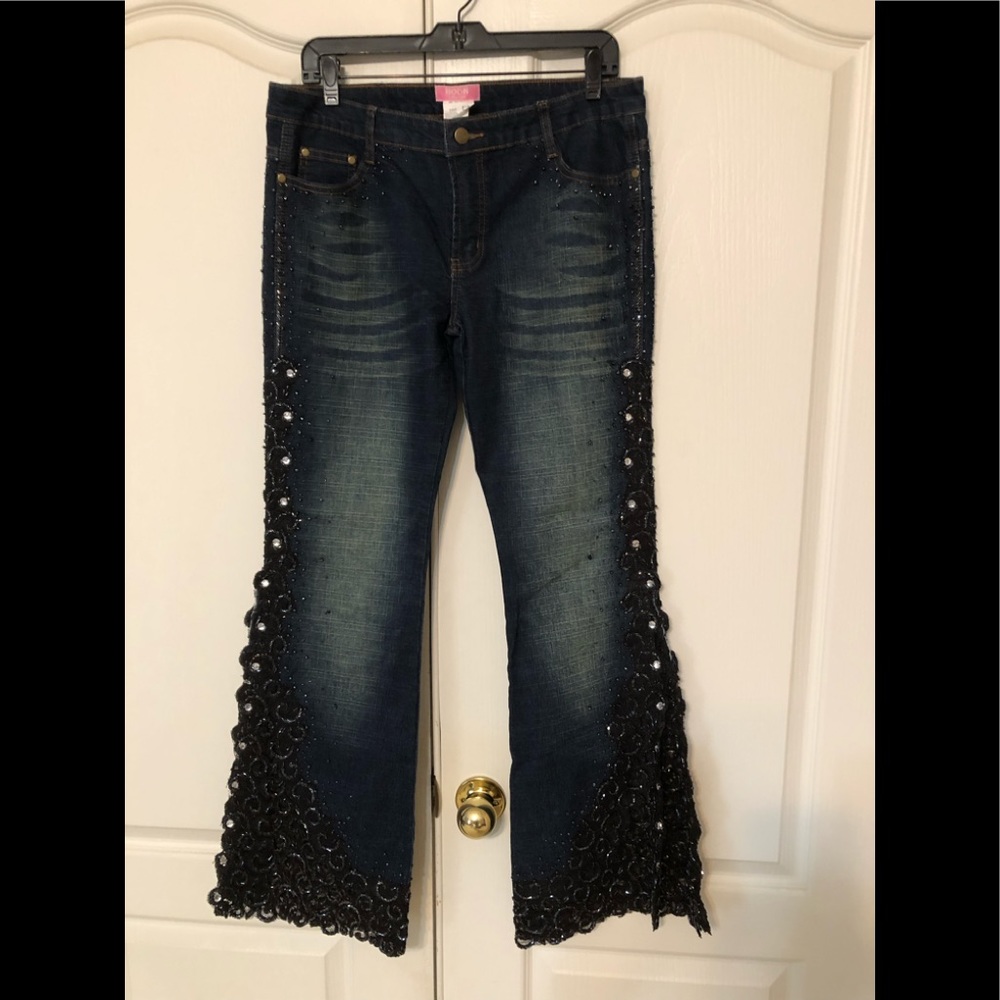 Embellished Blue Jeans